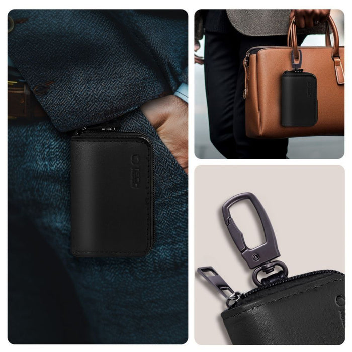 Калъф за автомобилен ключ Tech-Protect KLR300 с RFID блокиране - черен