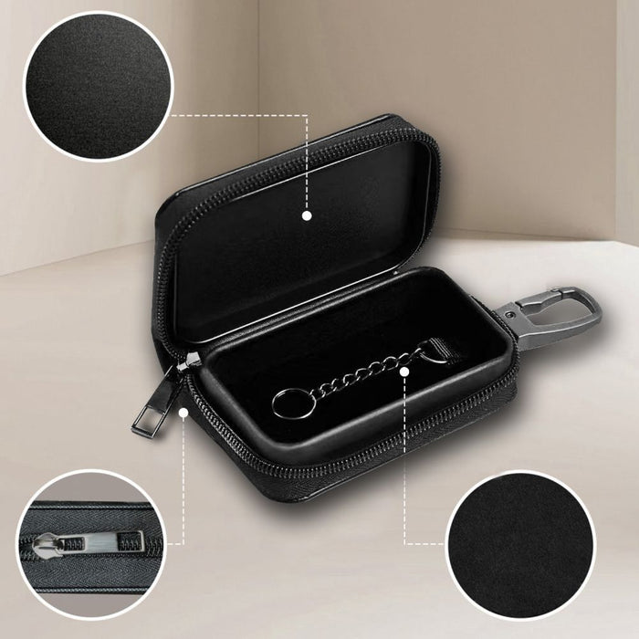 Калъф за автомобилен ключ Tech-Protect KLR300 с RFID блокиране - черен