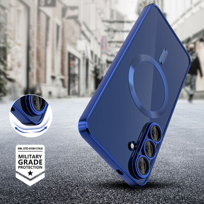 Кейс Tech-Protect MagFlex MagSafe за Samsung Galaxy S25 FE - тъмносин