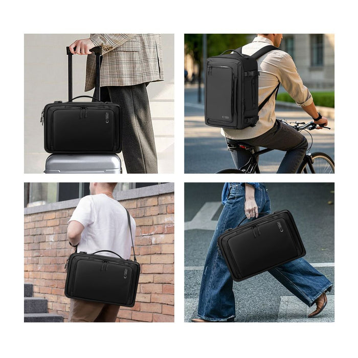 Раница Tech-Protect Defender S50 за Ryanair и Wizzar, 20L лаптоп - черна