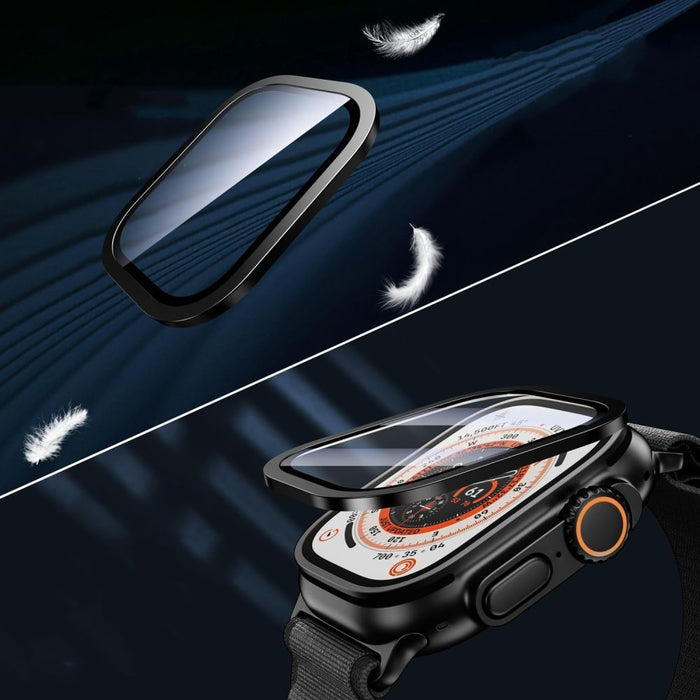Стъклени пръстени Tech-Protect за Apple Watch Ultra 49 мм, комплект от 2 броя - титаниеви