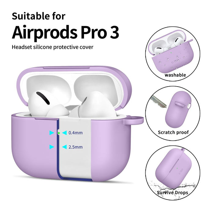 Силиконов калъф Tech-Protect Hook за AirPods Pro - лилав