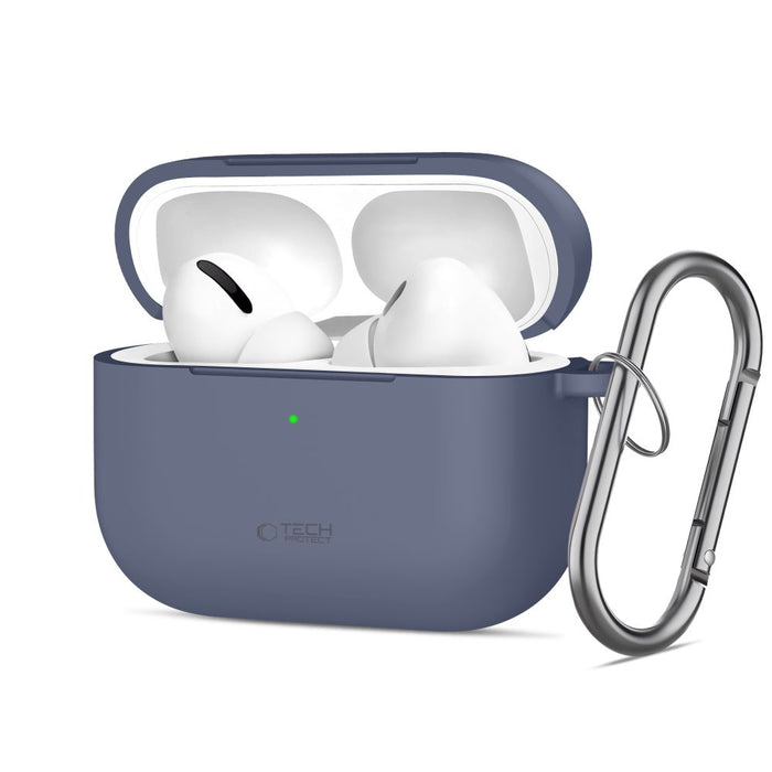 Силиконов калъф Tech-Protect Hook за AirPods Pro - син