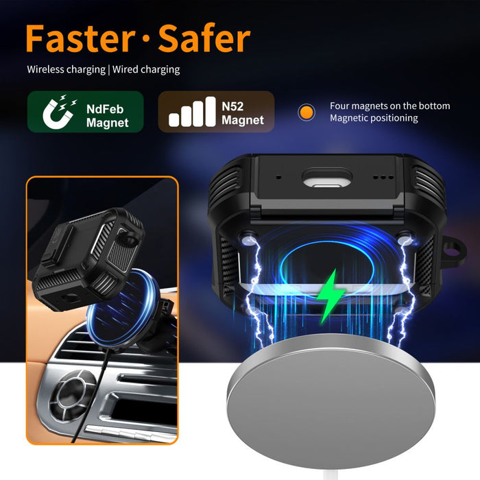 Калъф Tech-Protect Carbonox MagSafe за AirPods Pro - черен