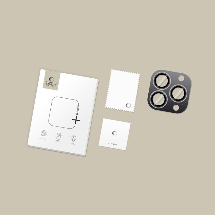 Калъф Tech-Protect Camring Fit+ за камера за iPhone 14 Pro / Max / 15 Pro / Max / 16 Pro / Max / 17 Pro / Max - син