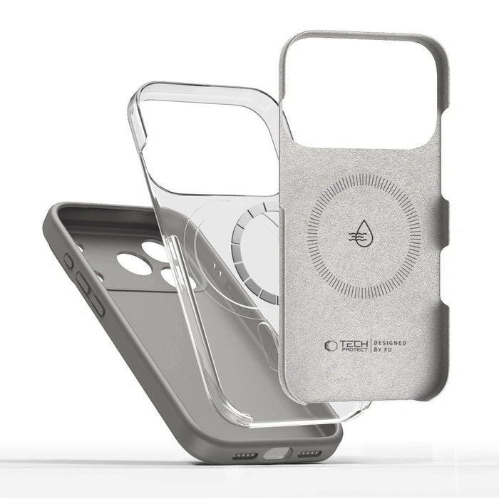 Силиконов калъф Tech-Protect MagSafe за iPhone 17 Pro Max - сив