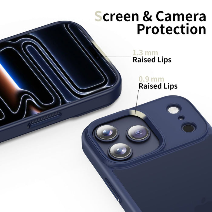 Кейс Tech-Protect MagMat за iPhone 17 Pro - матово тъмносиньо