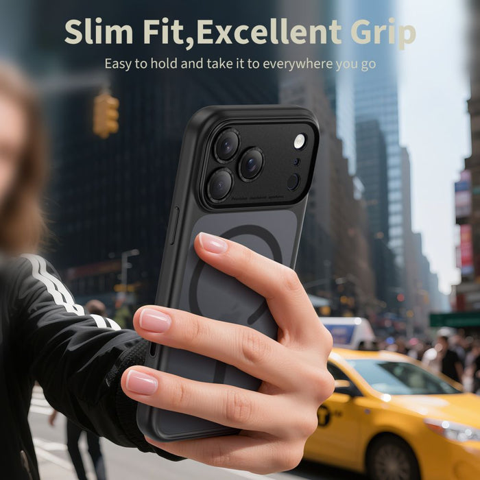 Кейс Tech-Protect Magpeak Magsafe CC за iPhone 17 Pro Max - матово черен