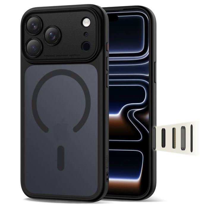 Кейс Tech-Protect Magpeak Magsafe CC за iPhone 17 Pro Max - матово черен