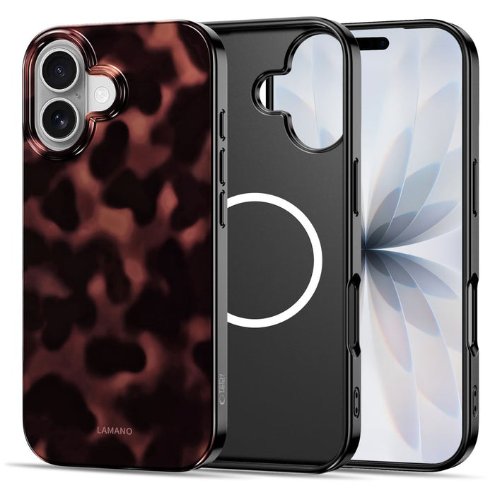 Калъф Tech-Protect Lamano MagSafe за iPhone 17 - черен и червен