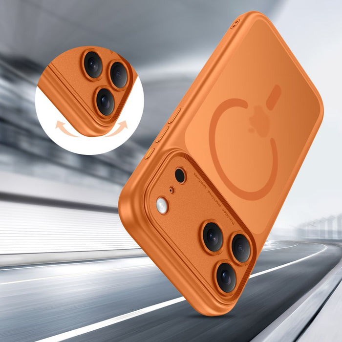 Кейс Tech-Protect Magpeak Magsafe CC за iPhone 17 Pro Max - матово оранжев