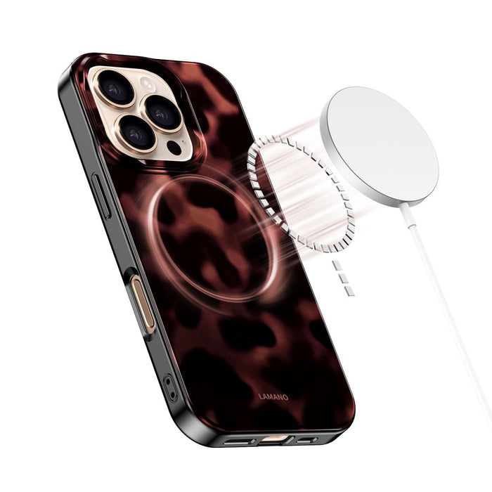 Калъф Tech-Protect Lamano MagSafe за iPhone 16 Pro - черен и червен