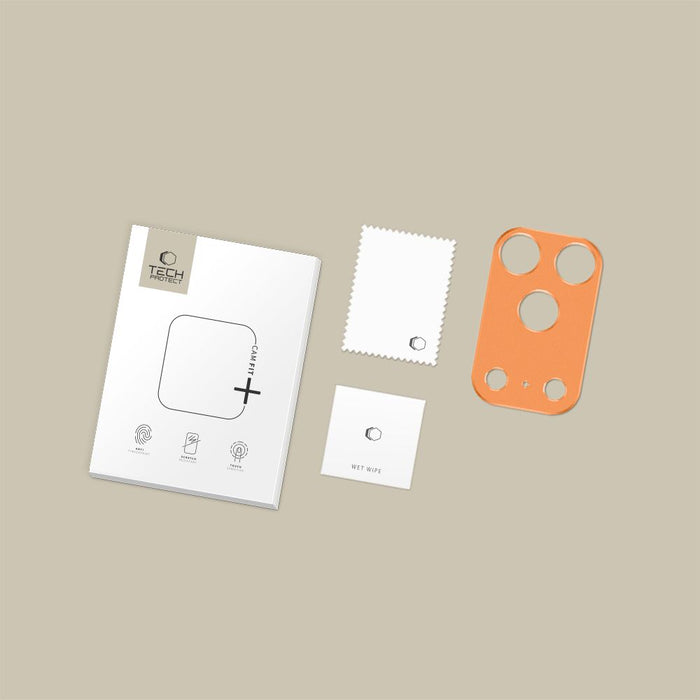 Калъф Tech-Protect Camalloy Fit+ за камера за iPhone 17 Pro - оранжев