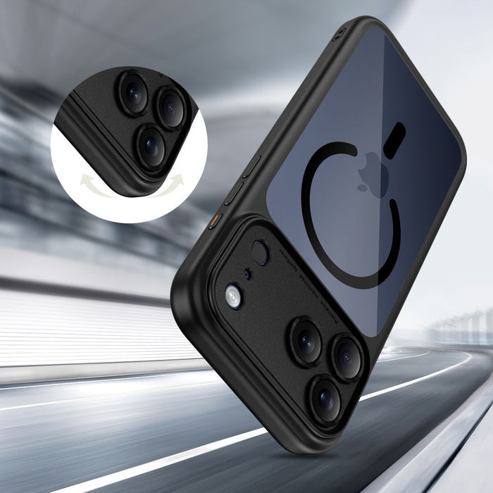 Кейс Tech-Protect Magpeak Magsafe CC за iPhone 17 Pro - прозрачен черен