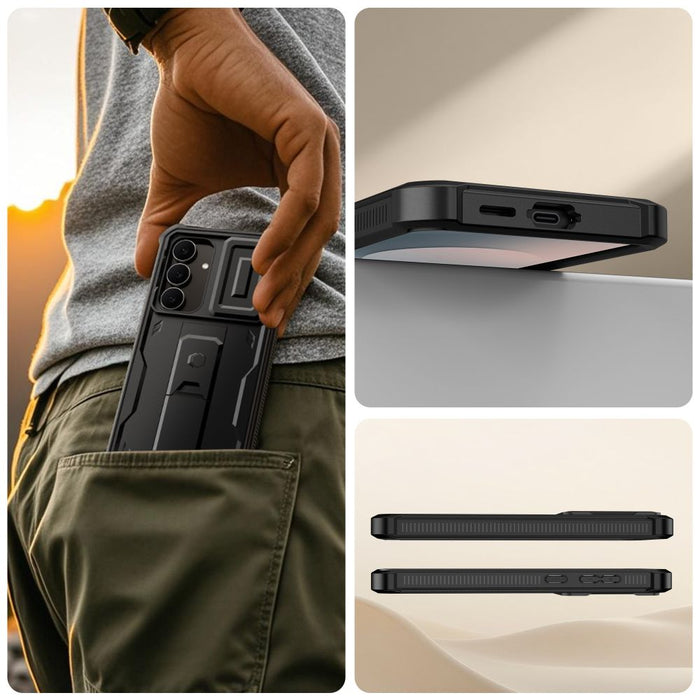Калъф Tech-Protect Kevlar Cam+ за Samsung Galaxy S25 FE - черен