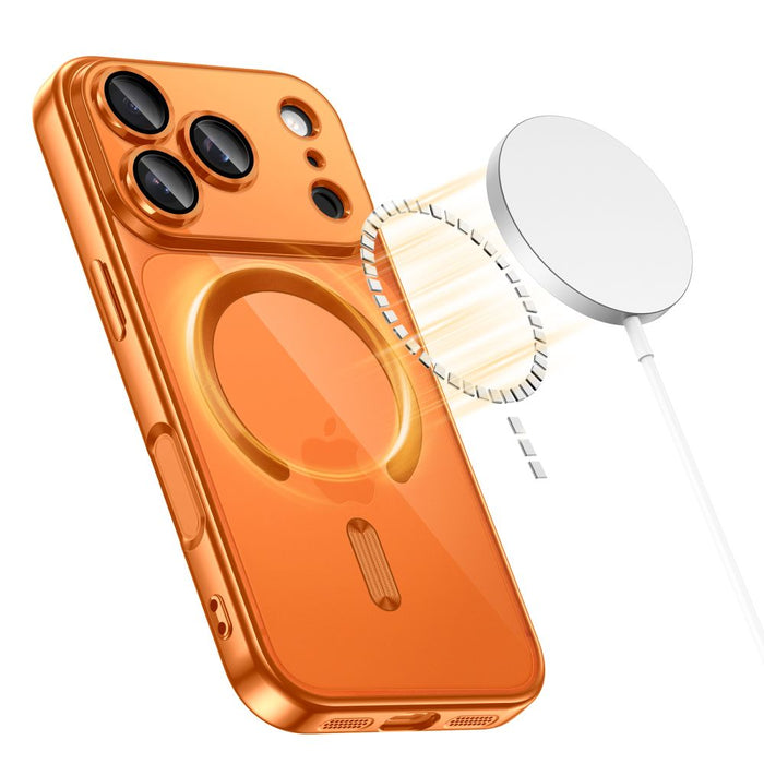 Кейс Tech-Protect MagFlex MagSafe за iPhone 17 Pro - прозрачен оранжев