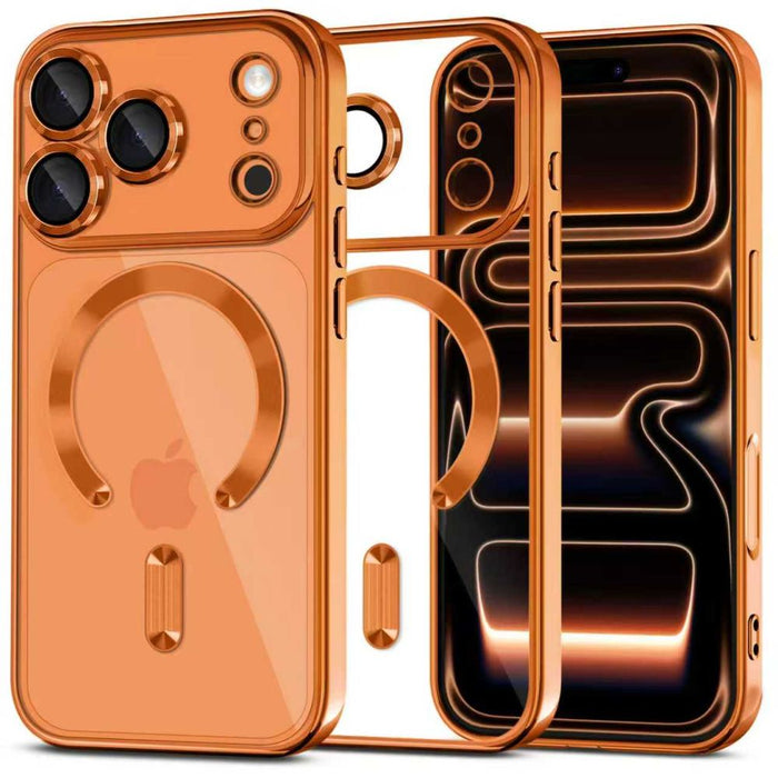 Кейс Tech-Protect MagFlex MagSafe за iPhone 17 Pro - прозрачен оранжев