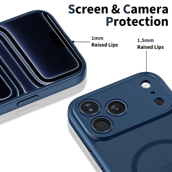 Кейс Tech-Protect BasicMag MagSafe за iPhone 17 Pro - тъмносин