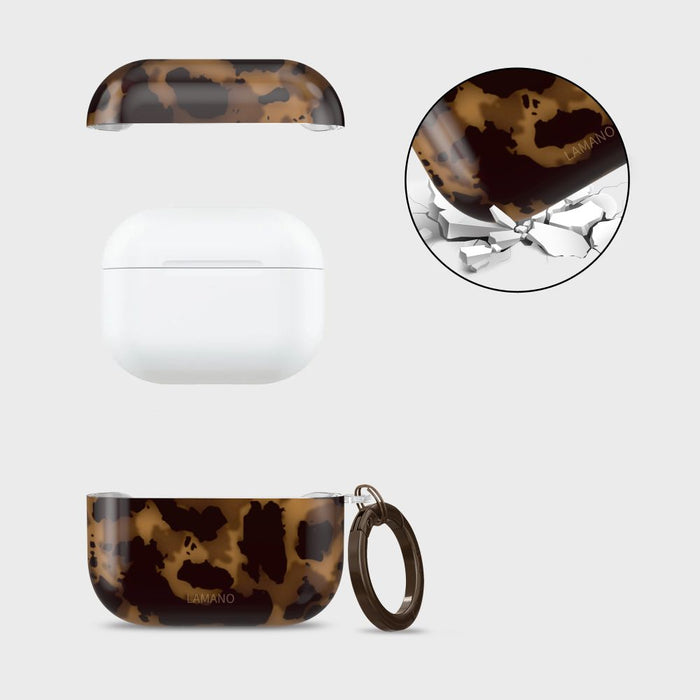 Калъф Tech-Protect Lamano за AirPods Pro 1 / 2 - черен и кафяв