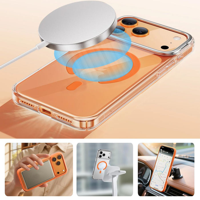 Магнитен пръстен MagSafe Tech-Protect MMP-200 за телефон - оранжев