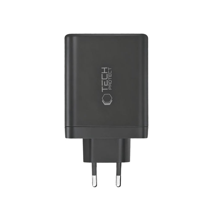 Tech-Protect NC120W-GAN 4-портово 120W зарядно за стена - черно