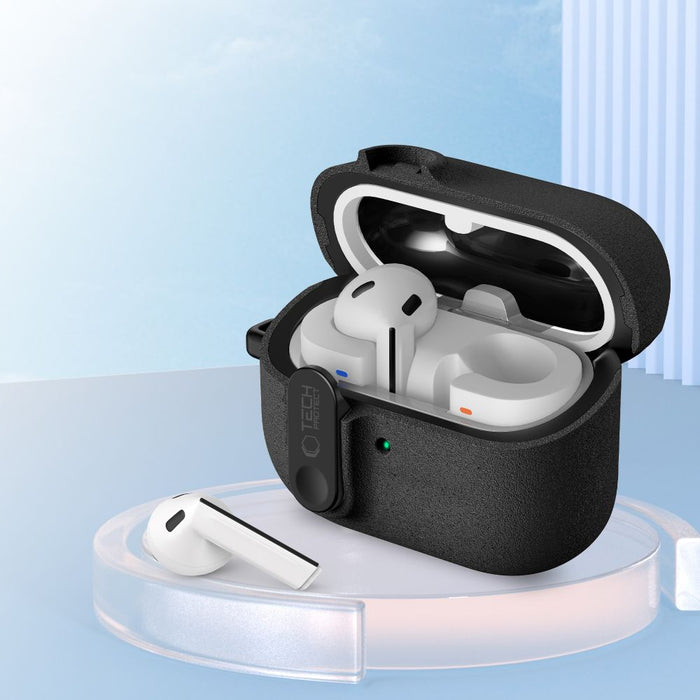 Тънък калъф Tech-Protect Hook за Samsung Galaxy Buds 3 / 3 FE / 3 Pro - черен