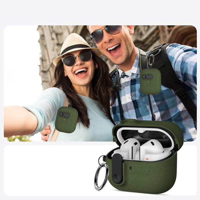 Тънък калъф Tech-Protect Hook за Samsung Galaxy Buds 3 / 3 FE / 3 Pro - зелен