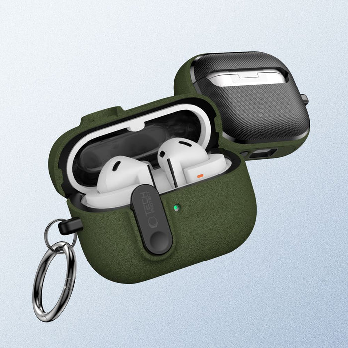 Тънък калъф Tech-Protect Hook за Samsung Galaxy Buds 3 / 3 FE / 3 Pro - зелен