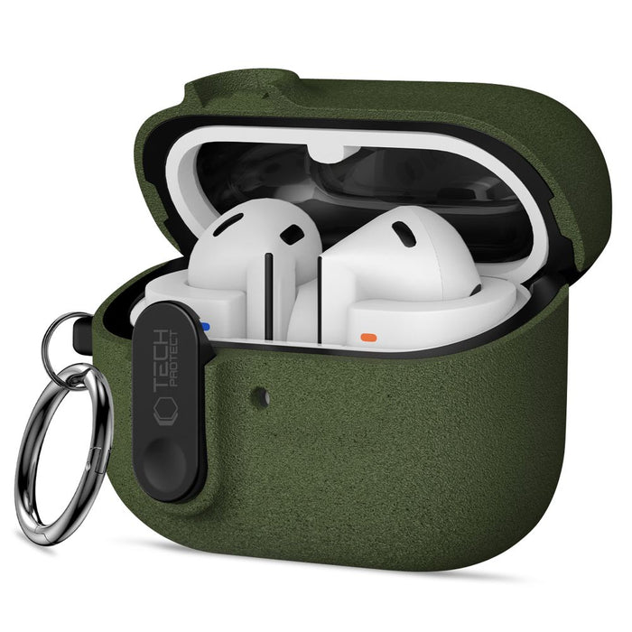 Тънък калъф Tech-Protect Hook за Samsung Galaxy Buds 3 / 3 FE / 3 Pro - зелен