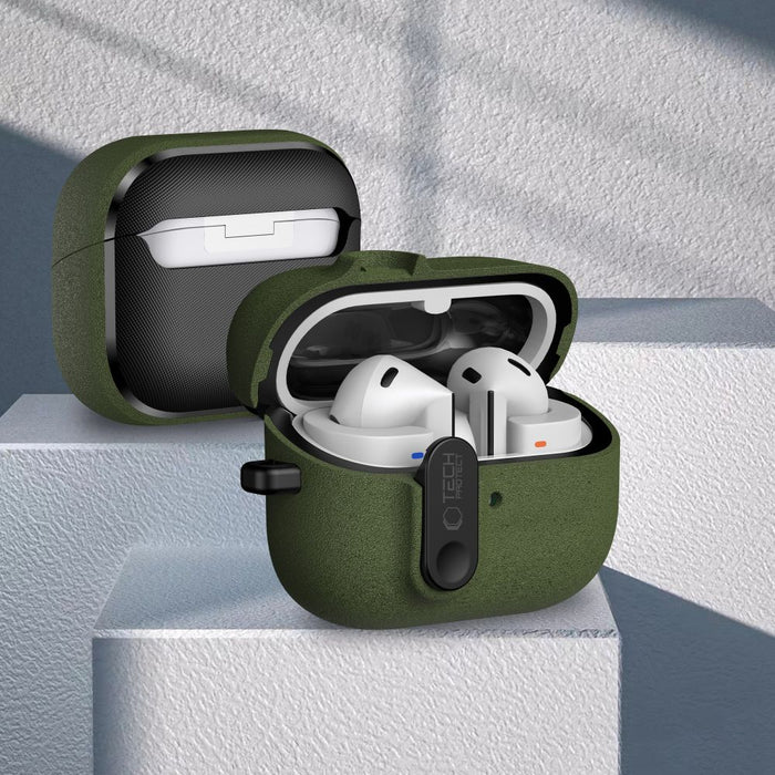 Тънък калъф Tech-Protect Hook за Samsung Galaxy Buds 3 / 3 FE / 3 Pro - зелен