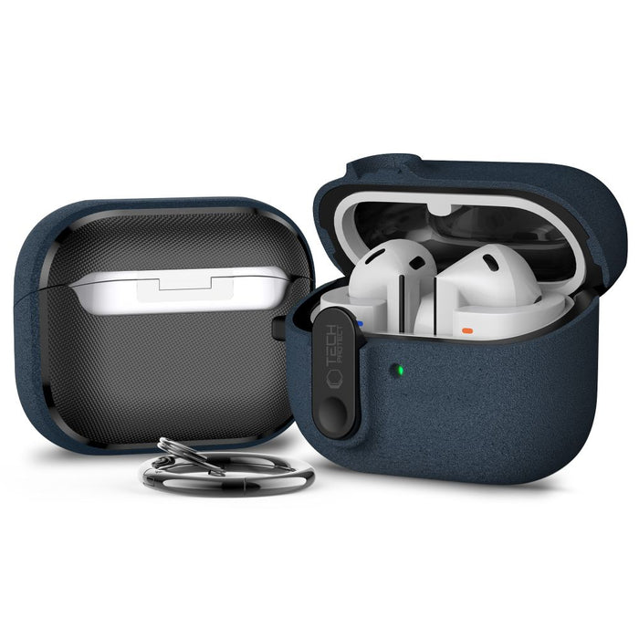 Тънък калъф Tech-Protect Hook за Samsung Galaxy Buds 3 / 3 FE / 3 Pro - тъмносин