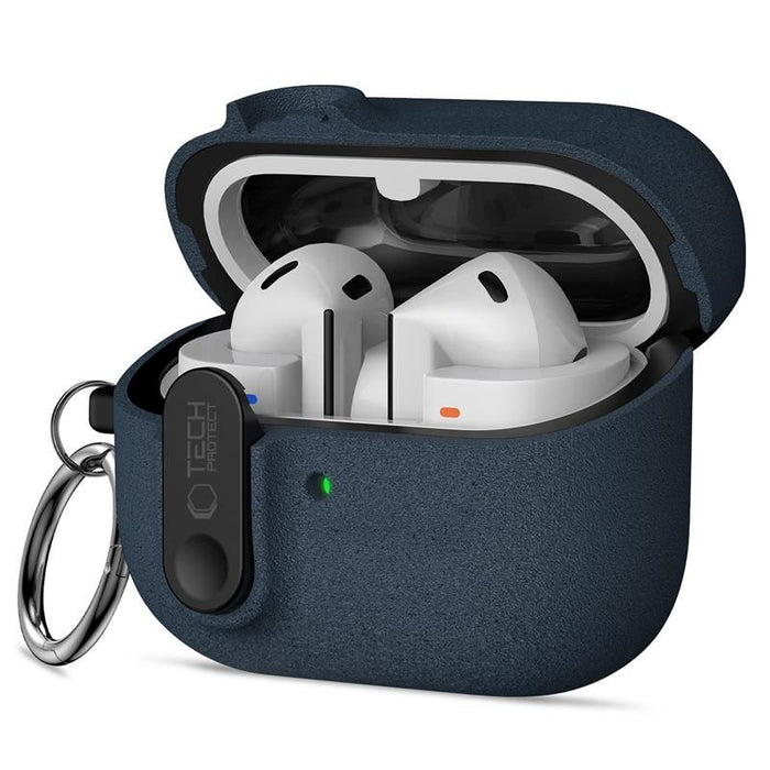 Тънък калъф Tech-Protect Hook за Samsung Galaxy Buds 3 / 3 FE / 3 Pro - тъмносин