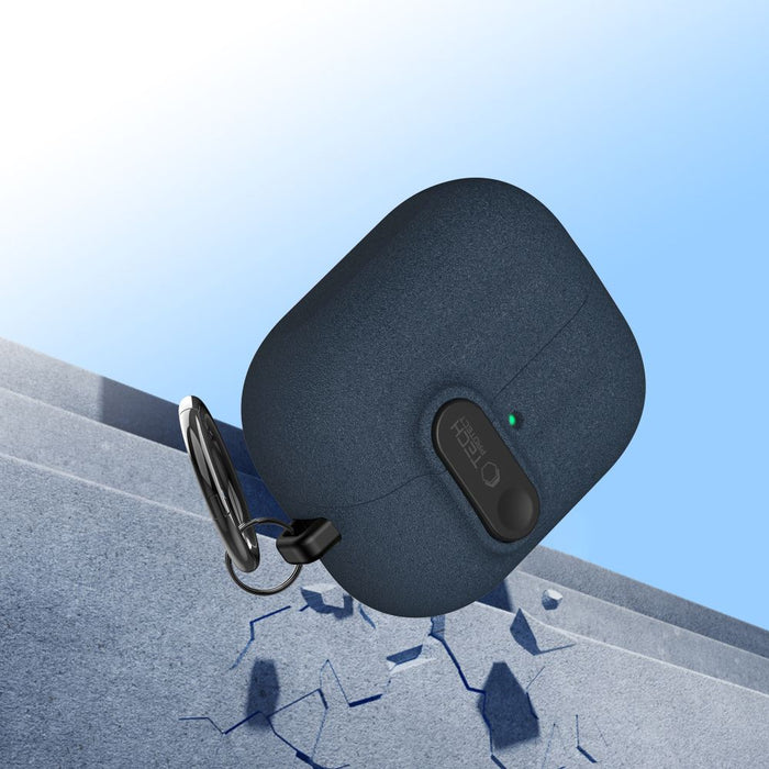 Тънък калъф Tech-Protect Hook за Samsung Galaxy Buds 3 / 3 FE / 3 Pro - тъмносин