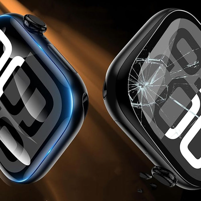 Tech-Protect Easy Set Flex+ 3-Pack от закалено стъкло за Apple Watch 44mm - черно
