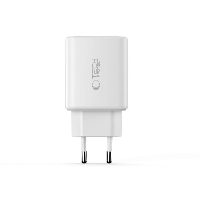Tech-Protect NCA65W-GAN 3-портово 65W зарядно за стена - бяло