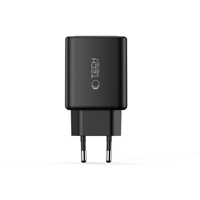 Tech-Protect NCA65W-GAN 3-портово 65W зарядно за стена - черно