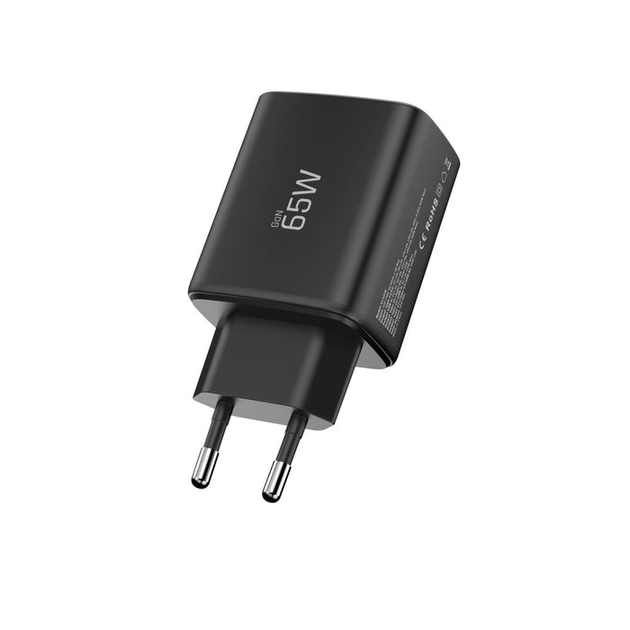 Tech-Protect NCA65W-GAN 3-портово 65W зарядно за стена - черно