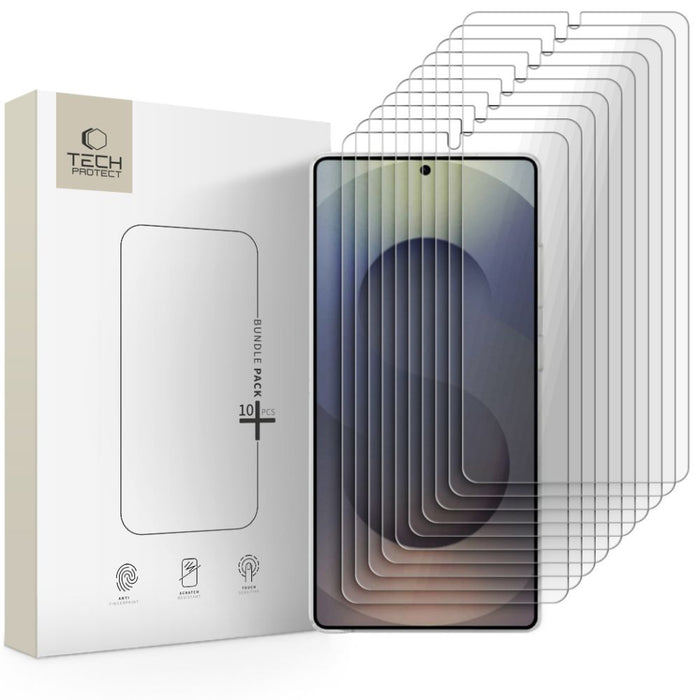 Комплект от 10 закалени стъкла Tech-Protect Bundle за Samsung Galaxy S26 Ultra