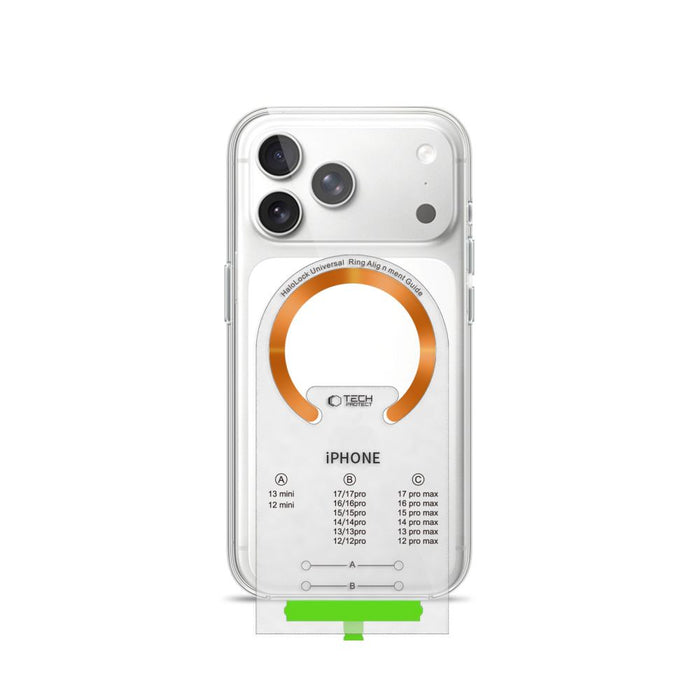 Магнитни пръстени Tech-Protect MMP-210 MagSafe, комплект от 2 броя - оранжеви/черни