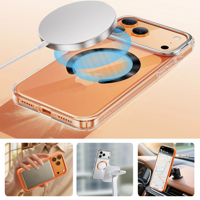 Магнитни пръстени Tech-Protect MMP-210 MagSafe, комплект от 2 броя - оранжеви/черни