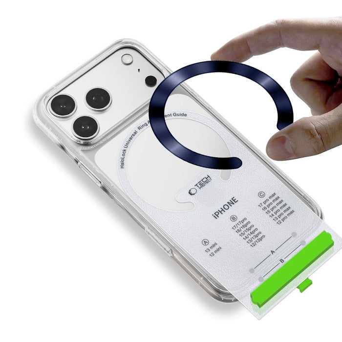 Магнитни пръстени Tech-Protect MMP-210 MagSafe, комплект от 2 броя - сребрист/тъмносин