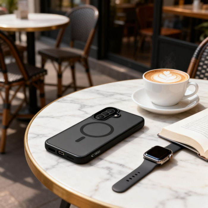 Калъф Tech-Protect MagMat MagSafe за Samsung Galaxy A36 / A56 / A37 5G - черен