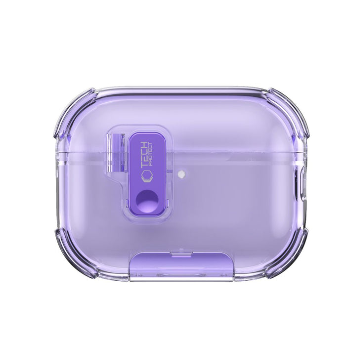 Калъф Tech-Protect Bounce Pro за AirPods Pro 3 - лилав