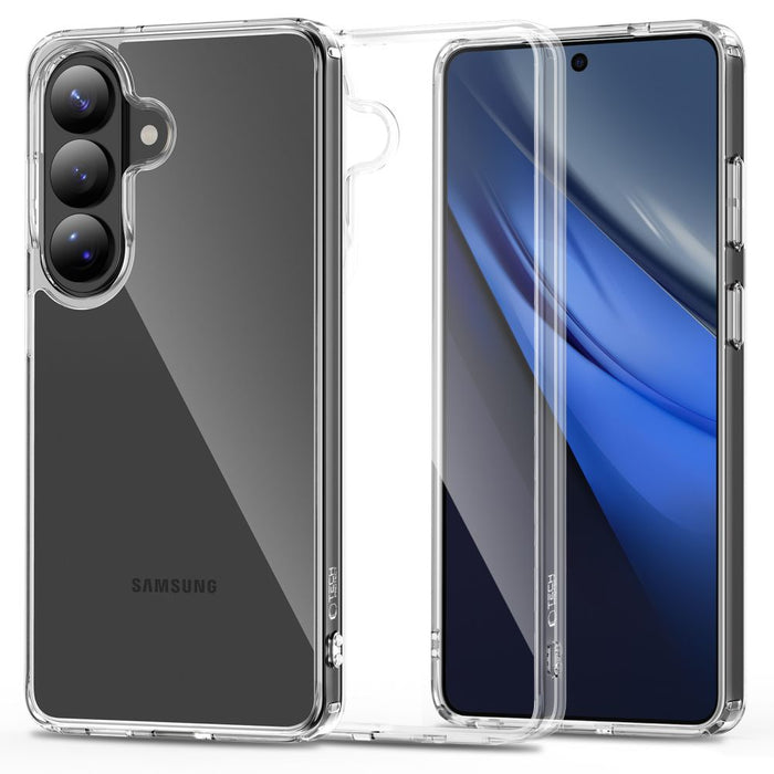 Хибриден калъф Tech-Protect FlexAir за Samsung Galaxy S26 - прозрачен