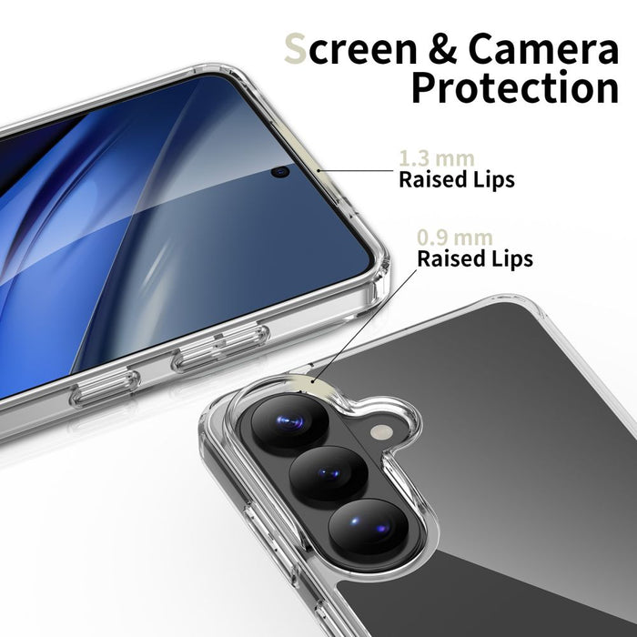 Хибриден калъф Tech-Protect FlexAir за Samsung Galaxy S26 - прозрачен