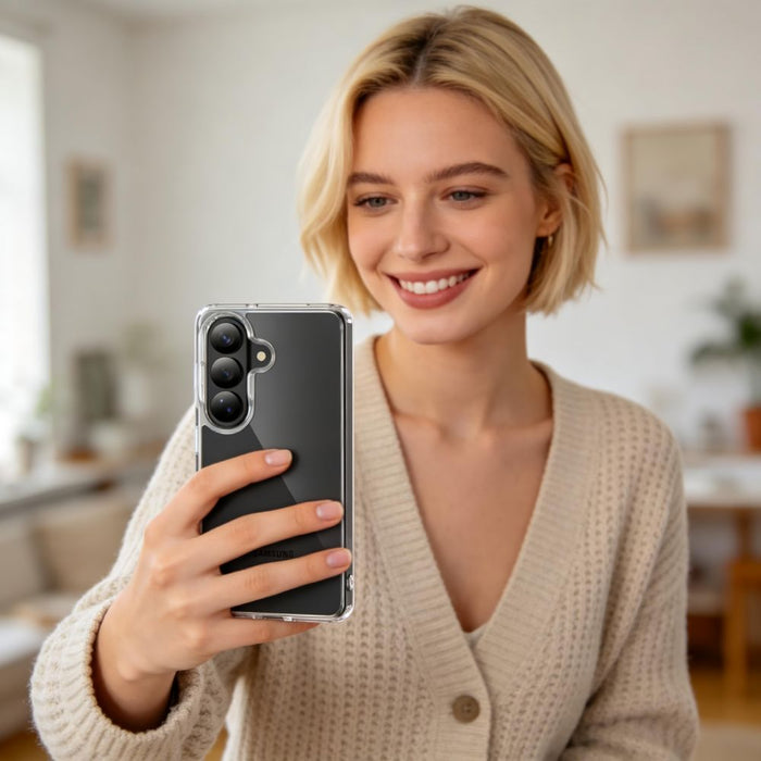 Хибриден калъф Tech-Protect FlexAir за Samsung Galaxy S26+ - прозрачен