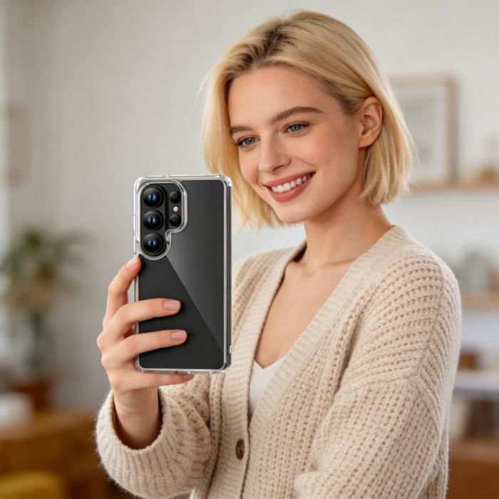 Хибриден калъф Tech-Protect FlexAir за Samsung Galaxy S26 Ultra - прозрачен