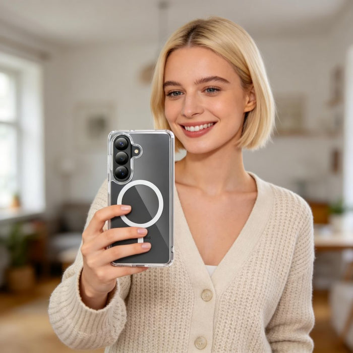 Tech-Protect FlexAir Hybrid MagSafe калъф за Samsung Galaxy S26 - прозрачен