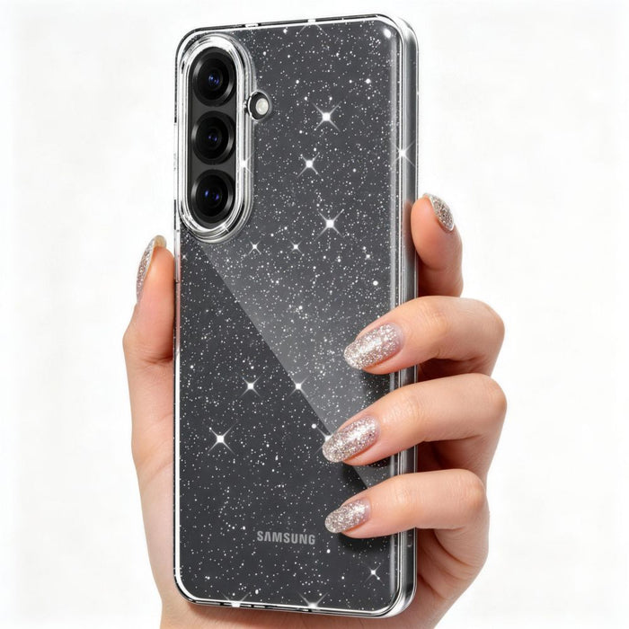 Кейс Tech-Protect FlexAir за Samsung Galaxy S26 - прозрачен и брокат