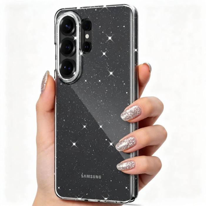 Кейс Tech-Protect FlexAir за Samsung Galaxy S26 Ultra - прозрачен и брокат